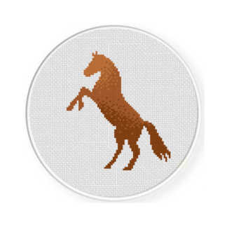 Brown Horse Cross Stitch Pattern