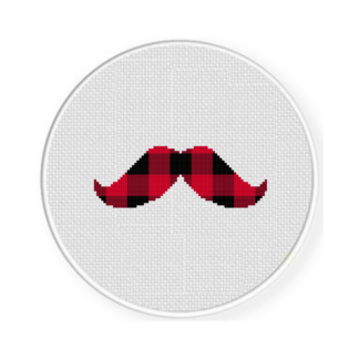 Lumberjack Mustache Cross Stitch Pattern