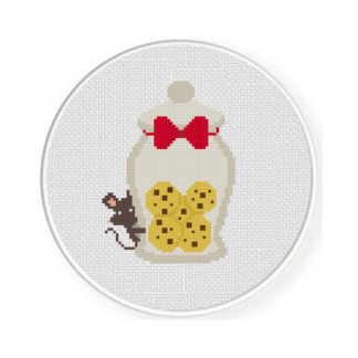 Peeping Mice Cross Stitch Pattern