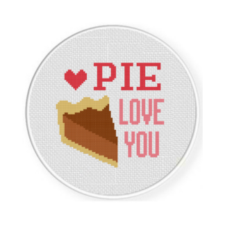 Pie Love You Cross Stitch Pattern