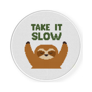 Take It Slow Cross Stitch Pattern