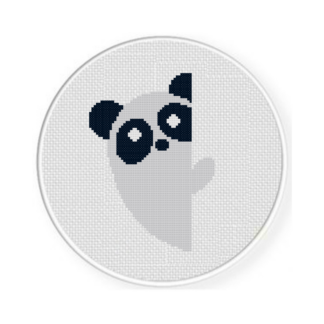 Hide And Seek Panda Cross Stitch Pattern