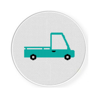 Cartoon Pick Up Truck Cross Stitch Pattern