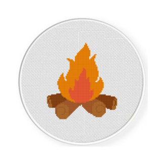 Campfire Cross Stitch Pattern