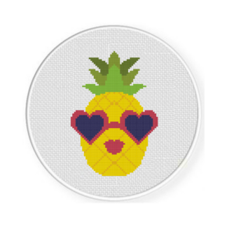 Fancy Pineapple Cross Stitch Pattern