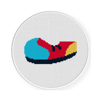 Clown Shoes Cross Stitch Pattern
