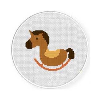 Vintage Rocking Horse Cross Stitch Pattern
