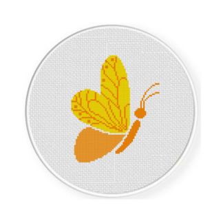 Flying Butterfly Cross Stitch Pattern