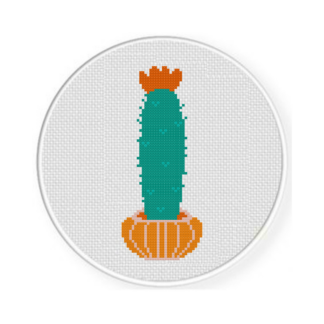 Tall Cactus Cross Stitch Pattern