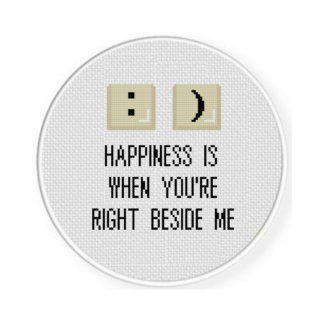Happiness Cross Stitch Pattern