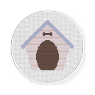 Simple Dog House Cross Stitch Pattern