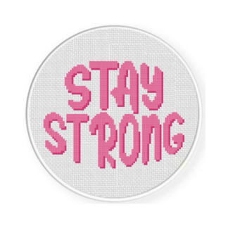 Stay Strong Cross Stitch Pattern