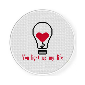 You Light Up My Life Cross Stitch Pattern