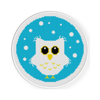 Snowy Owl Cross Stitch Pattern
