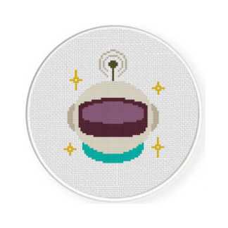 Astronaut Helmet Cross Stitch Pattern