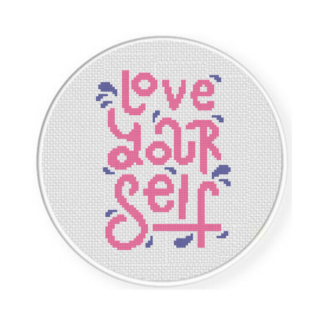 Love Yourself Cross Stitch Pattern