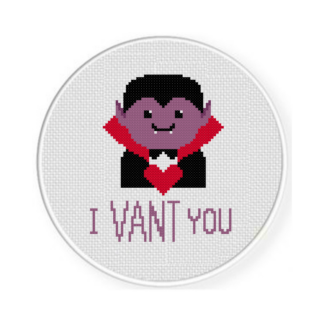 I Vant You Cross Stitch Pattern