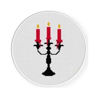 Creepy Candelabra Cross Stitch Pattern