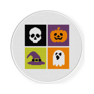 Spooky Blocks Cross Stitch Pattern