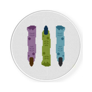 Zombie Fingers Cross Stitch Pattern