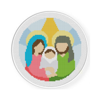 Holy Family Cross Stitch Pattern