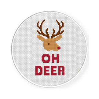 Oh Deer Cross Stitch Pattern