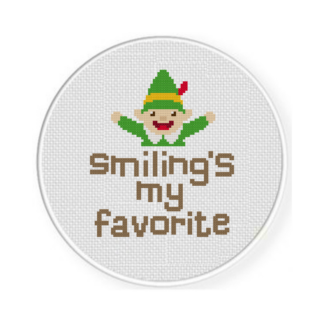 Smiling's my Favorite Cross Stitch Pattern