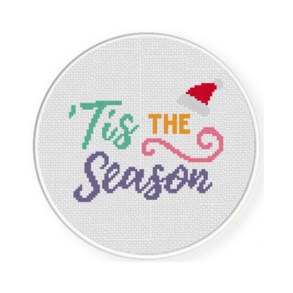 Cute Tis The Season Cross Stitch Pattern