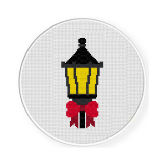 Christmas Lamp Cross Stitch Pattern