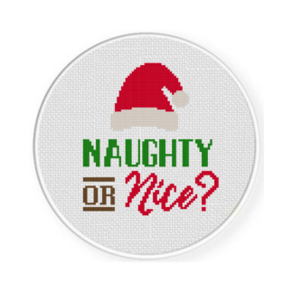 Xmas Naughty or Nice Cross Stitch Pattern