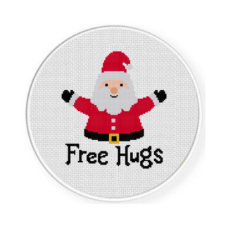 Free Hugs Santa Cross Stitch Pattern