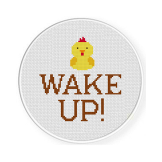 Wake Up! Cross Stitch Pattern