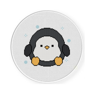 Chonky Penguin Cross Stitch Pattern