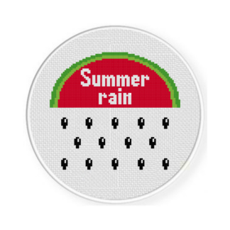 Summer Rain Cross Stitch Pattern