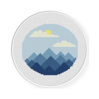 Mountain View Cross Stitch Pattern