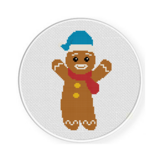 Happy Gingerbread Cross Stitch Pattern