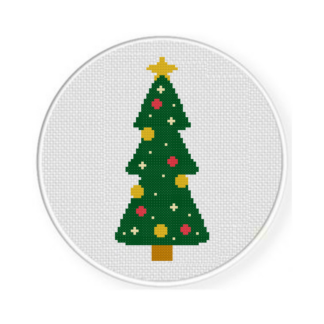 Fun Christmas Tree Cross Stitch Pattern