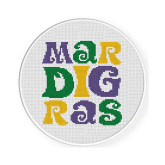 MarDigGras Cross Stitch Pattern