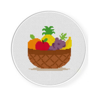 Fruits Basket Cross Stitch Pattern