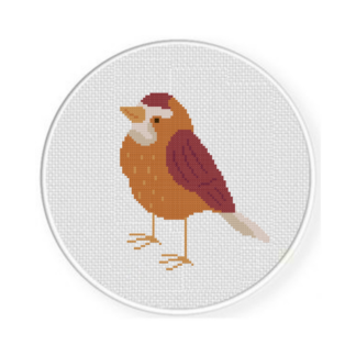 Cozy Little Bird Cross Stitch Pattern