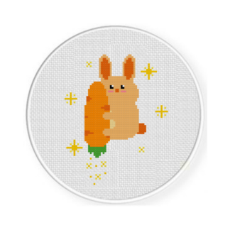 Carrot Rocket Cross Stitch Pattern