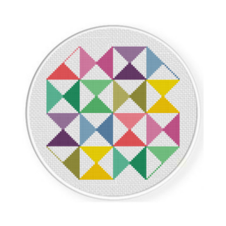 Polygonal Pattern Cross Stitch Pattern