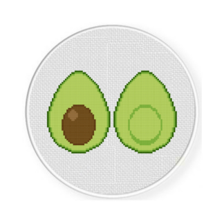 Avocados Cross Stitch Pattern