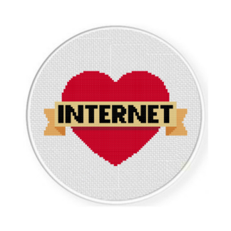 Internet Love Cross Stitch Pattern