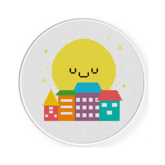 Good Night Cross Stitch Pattern