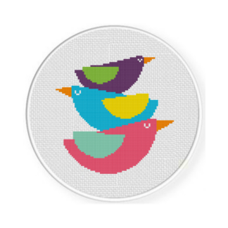 Bird Totem Cross Stitch Pattern