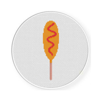 Corndog Cross Stitch Pattern