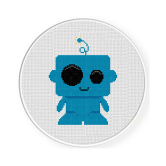 Cute Robot Cross Stitch Pattern