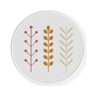3 Vines Cross Stitch Pattern