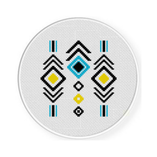 Abstract Design Cross Stitch Pattern